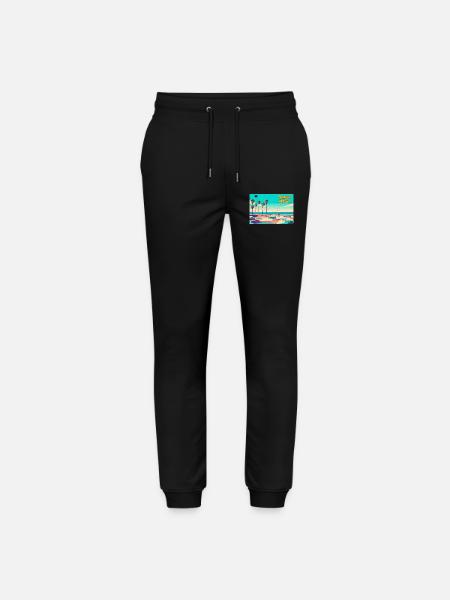 Venice Beach Retro Skater - Stanley/Stella Mover Unisex Organic Jogging Trousers - black