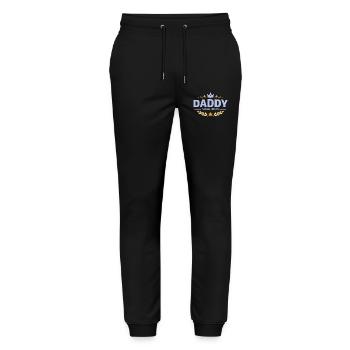 Daddy Since 2026 – Proud Dad Design - Stanley/Stella Mover Unisex Organic Jogging Trousers - black - Front - Marisol (170cm) & Nik (191cm)