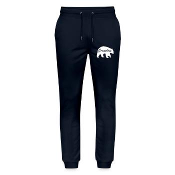 Chemise cadeau mignonne Grand-mère Ours - Pantalon de jogging bio MOVER Stanley/Stella unisexe - marine - Devant - Marisol (170cm) & Nik (191cm)
