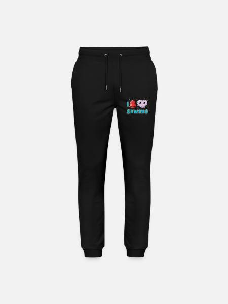 I Love Sewing Nähen - Stanley/Stella Mover Unisex Organic Jogging Trousers - black