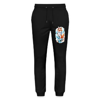 Fuchs - Stanley/Stella Unisex Bio Jogginghose Mover  - Schwarz - Vorne - Marisol (170cm) & Nik (191cm)