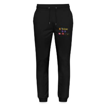 Il faut être 2 pour danser le tango - Pantalon de jogging bio MOVER Stanley/Stella unisexe - noir - Devant - Marisol (170cm) & Nik (191cm)