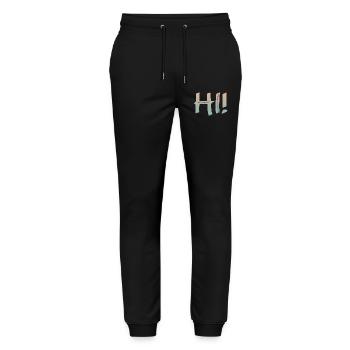 HI HUMAN INTELLIGENCE - Stanley/Stella Mover Unisex Organic Jogging Trousers - black - Front - Marisol (170cm) & Nik (191cm)
