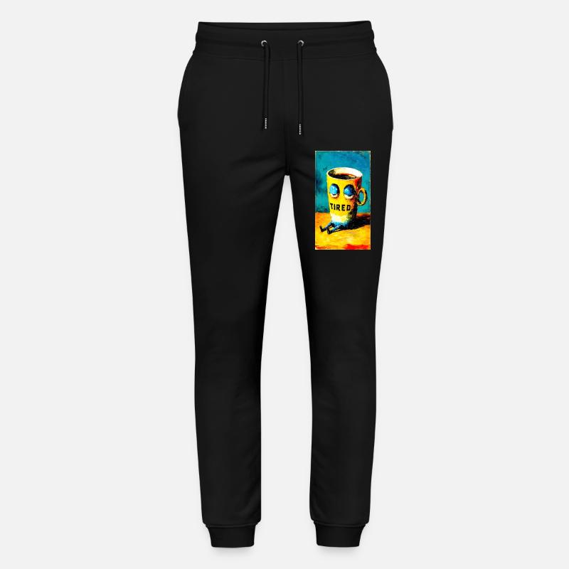 "Tired Coffee" by van Gogh - Stanley/Stella Unisex Bio Jogginghose Mover  - Schwarz