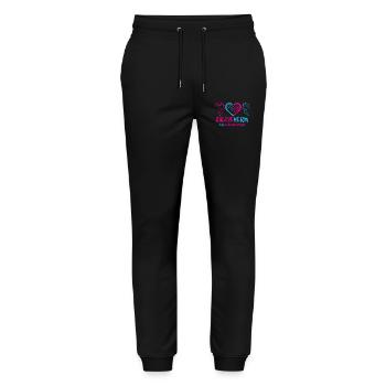 Educator Kindergarten Kita Profession Kindergarten Teacher - Stanley/Stella Mover Unisex Organic Jogging Trousers - black - Front - Marisol (170cm) & Nik (191cm)