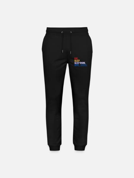 EAT SLEEP SLEEP MORE ZzZzZ - Stanley/Stella Mover Unisex Organic Jogging Trousers - black