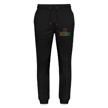 Zocken Computerspieler Zocker Gaming Gamer - Stanley/Stella Unisex Bio Jogginghose Mover  - Schwarz - Vorne - Marisol (170cm) & Nik (191cm)