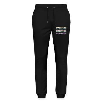 Bergsteigen Hochkalter - Stanley/Stella Unisex Bio Jogginghose Mover  - Schwarz - Vorne - Marisol (170cm) & Nik (191cm)