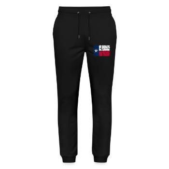 Texas Vintage - Stanley/Stella Mover Unisex Organic Jogging Trousers - black - Front - Marisol (170cm) & Nik (191cm)