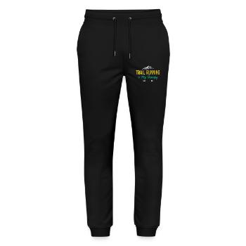 Trail Running is My Therapy - Stanley/Stella Mover Unisex Organic Jogging Trousers - black - Front - Marisol (170cm) & Nik (191cm)