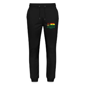 Nous sommes la Bolivie - Pantalon de jogging bio MOVER Stanley/Stella unisexe - noir - Devant - Marisol (170cm) & Nik (191cm)