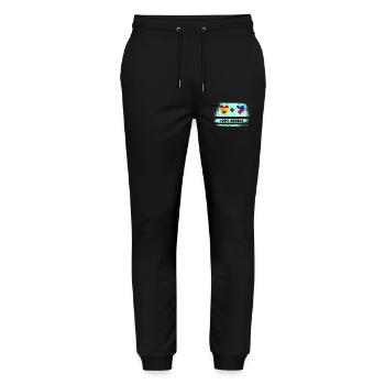 L’Espagne et les Philippines draguent 100% génie - Pantalon de jogging bio MOVER Stanley/Stella unisexe - noir - Devant - Marisol (170cm) & Nik (191cm)