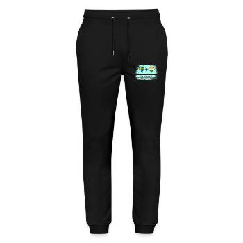 Inde et Suède 100% Parfait / Cadeau - Pantalon de jogging bio MOVER Stanley/Stella unisexe - noir - Devant - Marisol (170cm) & Nik (191cm)
