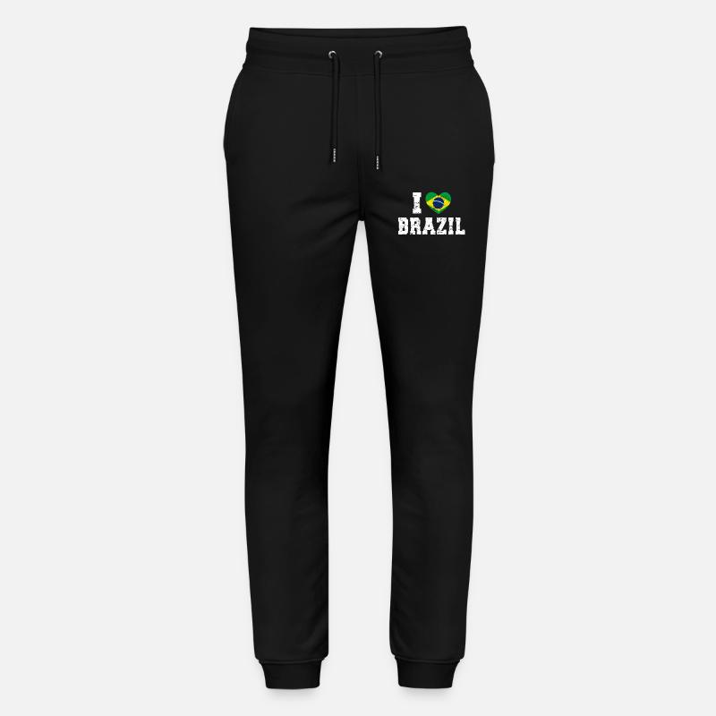 Brasilien - Stanley/Stella Unisex Bio Jogginghose Mover  - Schwarz