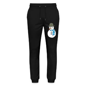 schneemann - Stanley/Stella Unisex Bio Jogginghose Mover  - Schwarz - Vorne - Marisol (170cm) & Nik (191cm)