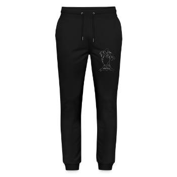 Beste Mama. Das Design für alle Mütter. - Stanley/Stella Unisex Bio Jogginghose Mover  - Schwarz - Vorne - Marisol (170cm) & Nik (191cm)