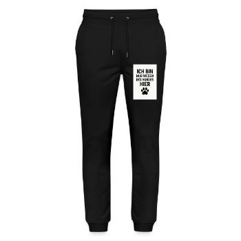 34884D7C E87F 4604 84B9 B9403BDF5C83 - Stanley/Stella Unisex Bio Jogginghose Mover  - Schwarz - Vorne - Marisol (170cm) & Nik (191cm)