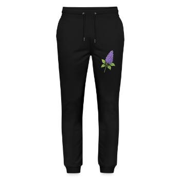Lilac blossom – delicate spring splendour - Stanley/Stella Mover Unisex Organic Jogging Trousers - black - Front - Marisol (170cm) & Nik (191cm)