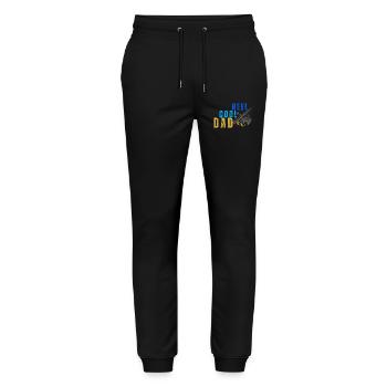 Moulinet de la fête des pères Dad Cool Dad Dad Dread Pull - Pantalon de jogging bio MOVER Stanley/Stella unisexe - noir - Devant - Marisol (170cm) & Nik (191cm)