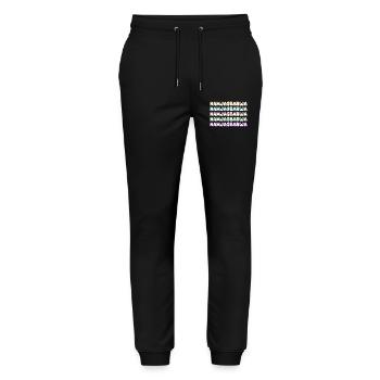 Alpinisme Namjagbarwa - Pantalon de jogging bio MOVER Stanley/Stella unisexe - noir - Devant - Marisol (170cm) & Nik (191cm)