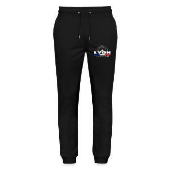 Lyon - Stanley/Stella Unisex Bio Jogginghose Mover  - Schwarz - Vorne - Marisol (170cm) & Nik (191cm)