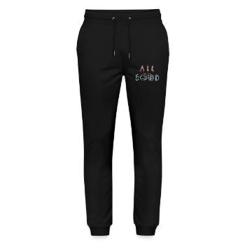 Déclaration de biker Bicycle Biker - Pantalon de jogging bio MOVER Stanley/Stella unisexe - noir - Devant - Marisol (170cm) & Nik (191cm)