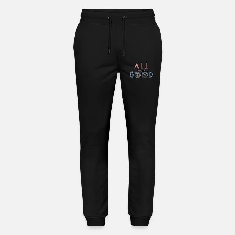 Biker Bicycle Biker Statement - Stanley/Stella Mover Unisex Organic Jogging Trousers - black