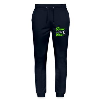 Padel Better - Pantalon de jogging bio MOVER Stanley/Stella unisexe - marine - Devant - Marisol (170cm) & Nik (191cm)