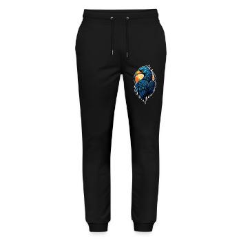 Eagle - United States - USA - Stanley/Stella Mover Unisex Organic Jogging Trousers - black - Front - Marisol (170cm) & Nik (191cm)