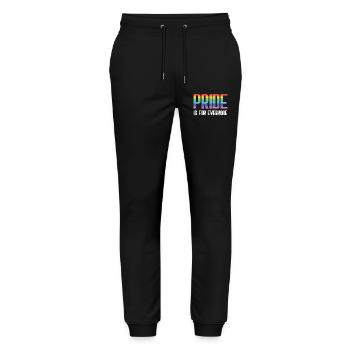 LGBT Pride Month - Pride is for everyone - Stanley/Stella Mover Unisex Organic Jogging Trousers - black - Front - Marisol (170cm) & Nik (191cm)