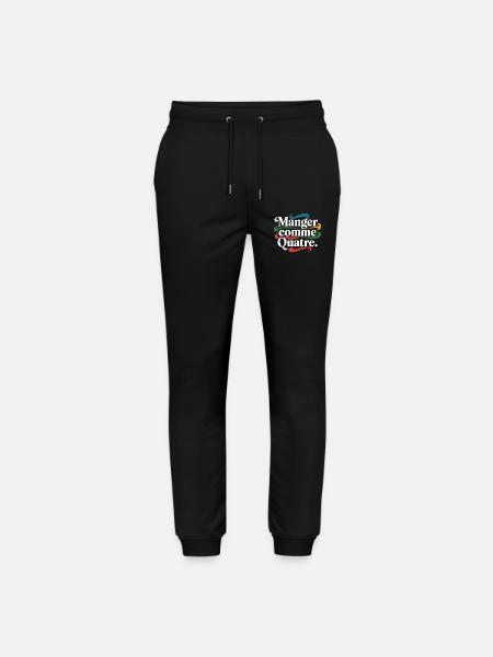 Manger comme quatre - Pantalon de jogging bio MOVER Stanley/Stella unisexe - noir