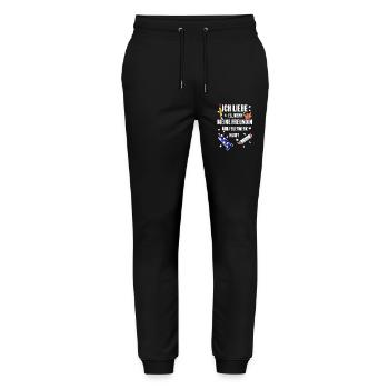 Pyro Freak - Stanley/Stella Unisex Bio Jogginghose Mover  - Schwarz - Vorne - Marisol (170cm) & Nik (191cm)