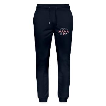 Mutter 2026 Befördert zur Mama - Stanley/Stella Unisex Bio Jogginghose Mover  - Navy - Vorne - Marisol (170cm) & Nik (191cm)