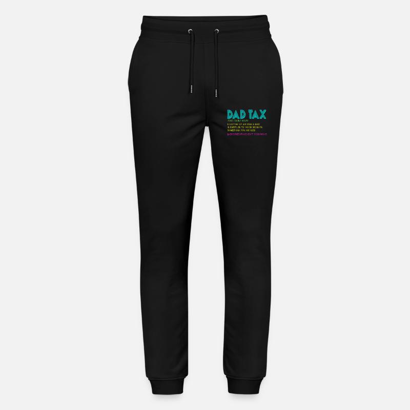 Papa-Steuer-Snack-Regel - Stanley/Stella Unisex Bio Jogginghose Mover  - Schwarz