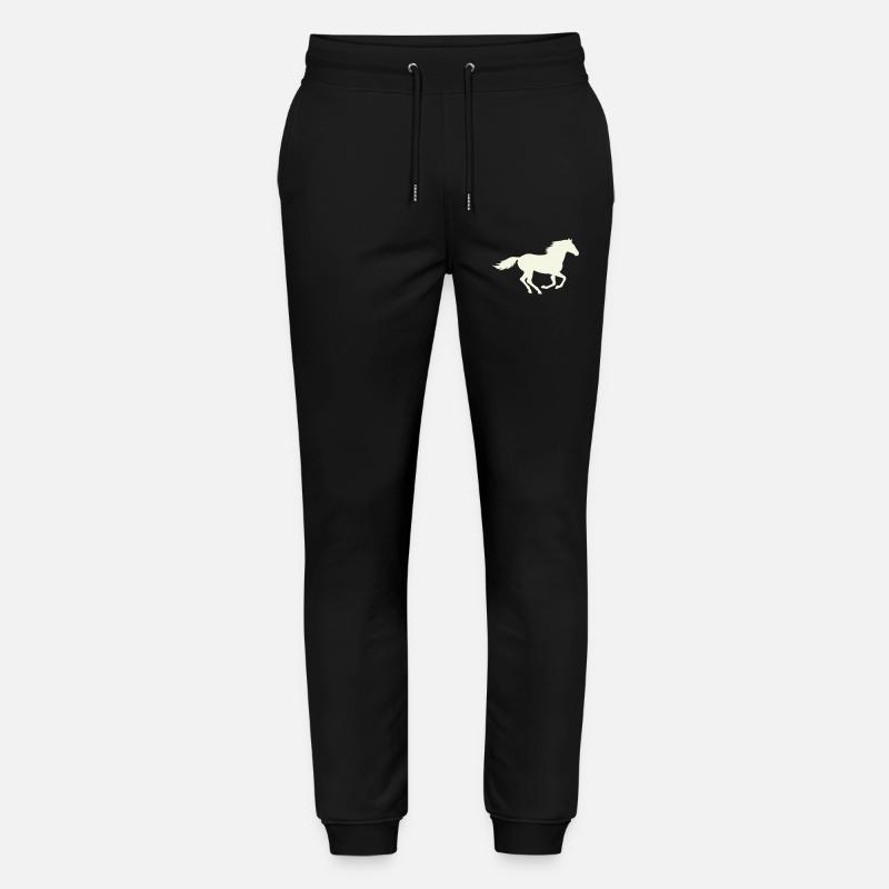 Silhouette de l’étalon sauteur - Pantalon de jogging bio MOVER Stanley/Stella unisexe - noir