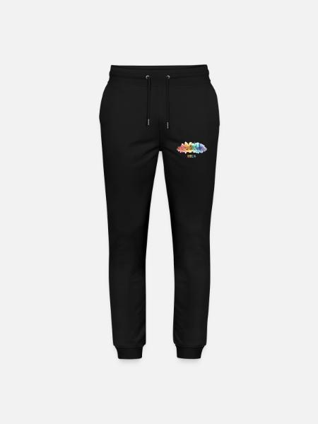 Berlin Skyline Regenbogen Aquarell - Stanley/Stella Unisex Bio Jogginghose Mover - Schwarz