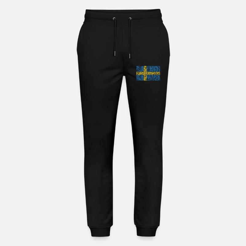 Drapeau de la Suède - Pantalon de jogging bio MOVER Stanley/Stella unisexe - noir