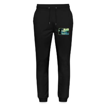 View of Château de Chenonceau: Loire Valley - Stanley/Stella Mover Unisex Organic Jogging Trousers - black - Front - Marisol (170cm) & Nik (191cm)