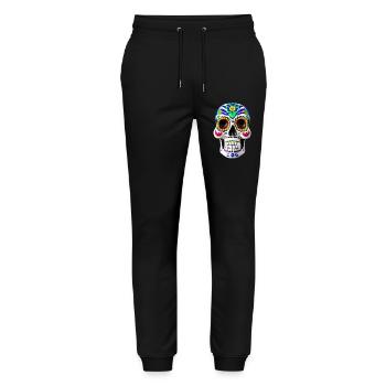 Dia de los Muertos - Pantalon de jogging bio MOVER Stanley/Stella unisexe - noir - Devant - Marisol (170cm) & Nik (191cm)