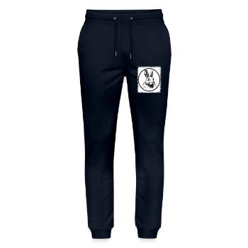 asian sayings bear christian easter bunny tooth - Stanley/Stella Unisex Bio Jogginghose Mover  - Navy - Vorne - Marisol (170cm) & Nik (191cm)