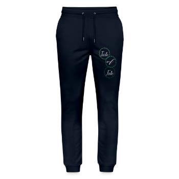 culinary craftsmanship art of cooking joke - Stanley/Stella Unisex Bio Jogginghose Mover  - Navy - Vorne - Marisol (170cm) & Nik (191cm)
