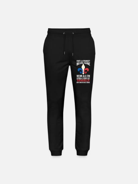 French French France - Stanley/Stella Mover Unisex Organic Jogging Trousers - black