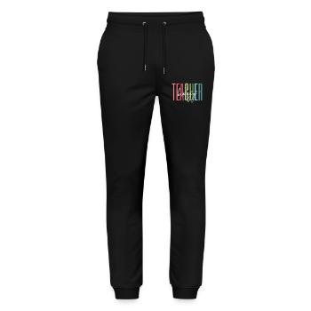 Biologie Lehrerin Schule Geschenk - Stanley/Stella Unisex Bio Jogginghose Mover  - Schwarz - Vorne - Marisol (170cm) & Nik (191cm)
