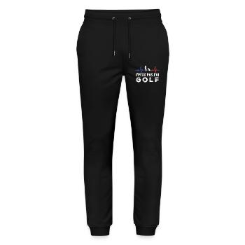 Ich kann nicht Golf spielen - Stanley/Stella Unisex Bio Jogginghose Mover  - Schwarz - Vorne - Marisol (170cm) & Nik (191cm)