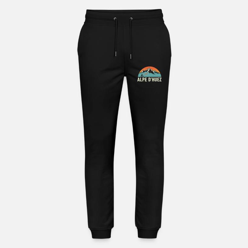 Alpe d'Huez Retro-Rennen - Stanley/Stella Unisex Bio Jogginghose Mover - Schwarz