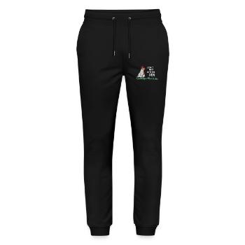 don't mess with the hen chicken - Stanley/Stella Mover Unisex Organic Jogging Trousers - black - Front - Marisol (170cm) & Nik (191cm)