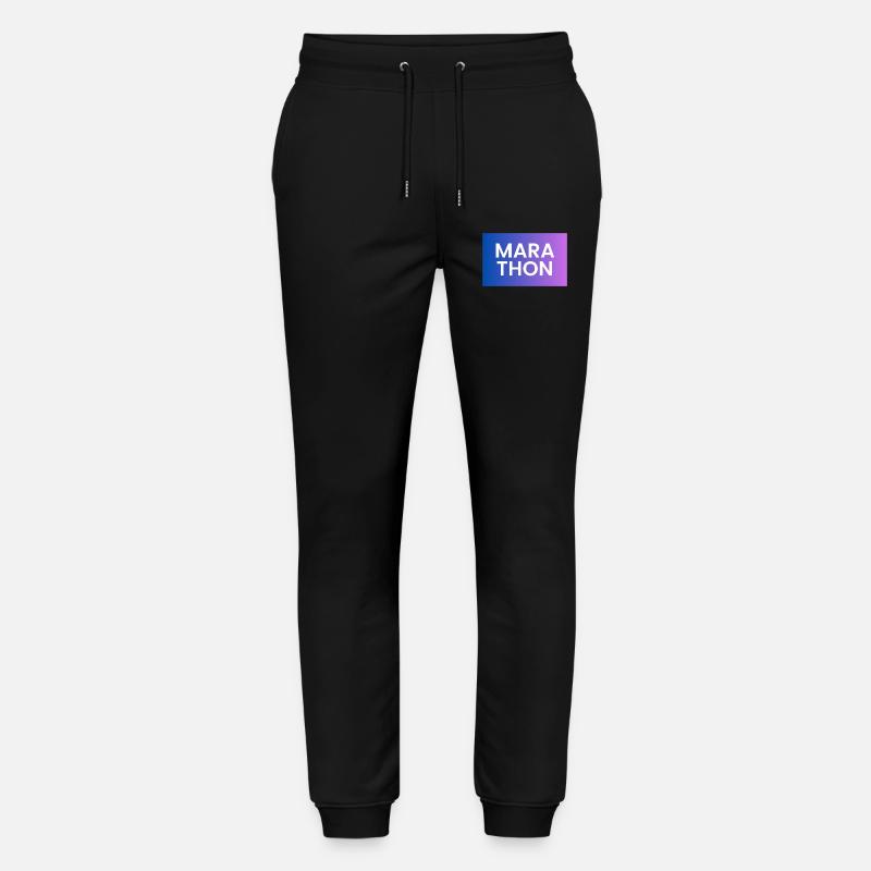 Marathon Gradient Shirt Design - Stanley/Stella Unisex Bio Jogginghose Mover  - Schwarz