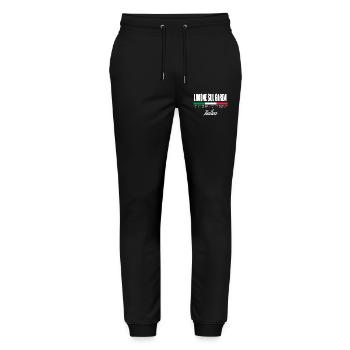 Limone sul Garda - Stanley/Stella Unisex Bio Jogginghose Mover  - Schwarz - Vorne - Marisol (170cm) & Nik (191cm)