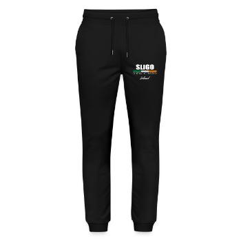 Sligo - Pantalon de jogging bio MOVER Stanley/Stella unisexe - noir - Devant - Marisol (170cm) & Nik (191cm)