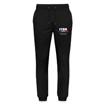 Lyon - Pantalon de jogging bio MOVER Stanley/Stella unisexe - noir - Devant - Marisol (170cm) & Nik (191cm)